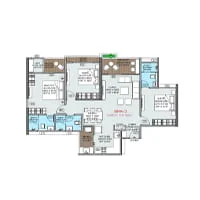 Codename Manifest Ravet 3 BHK Floor Plan Image